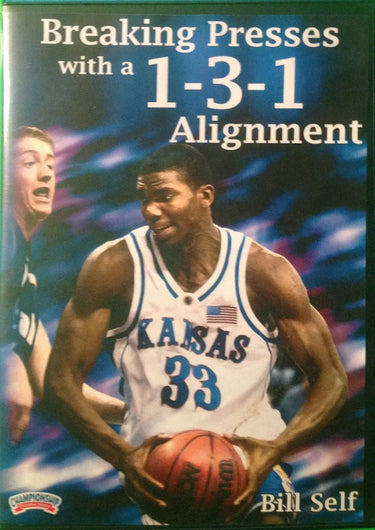 Breaking Presses With A 1--3--1 Alignment by Bill Self Instructional Basketball Coaching Video